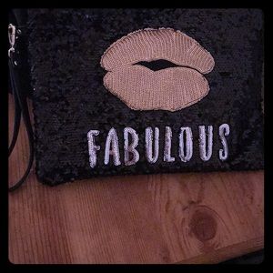 Steve Madden Sequined clutch